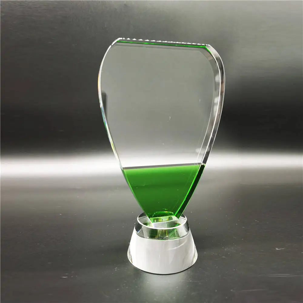 Customized 3d Carved Circular Blank Glass K9 Crystal Trophy Transparent Crystal Plaque By The Manufacturer