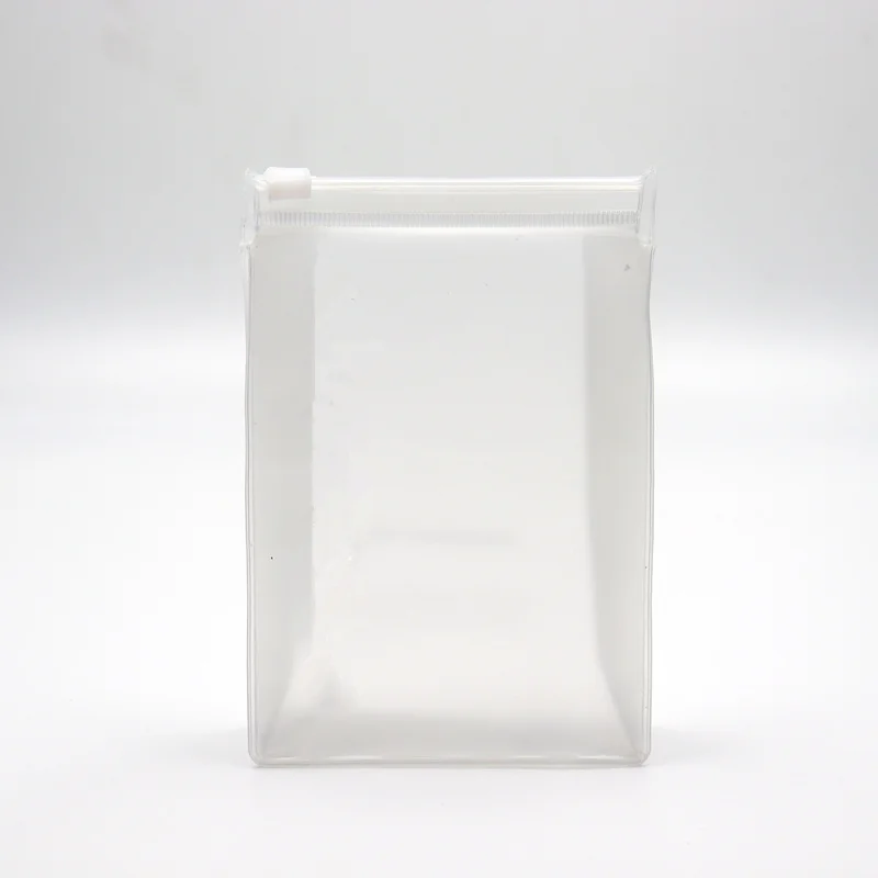 Transparent frosted front and back are white screen printing plastic Bag