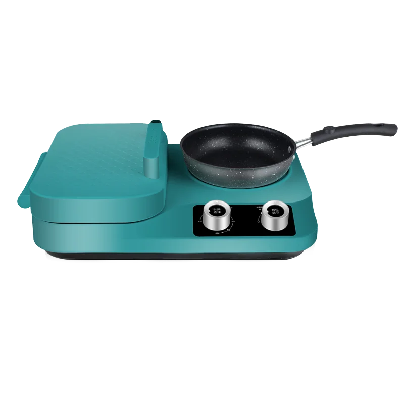 Factory Direct Sales Multi-Function Two-Knob Zone Operation Stainless Steel Sandwich 3 In 1 Breakfast Machine