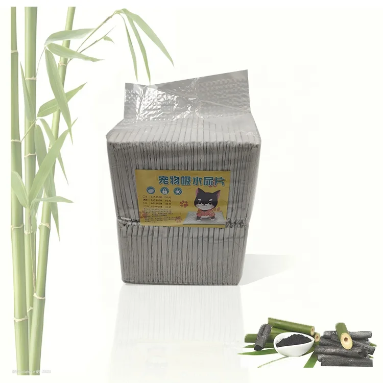 Pet Puppy Pads Black Activated Carbon Dog Pee Potty Training Pad Carbon Pee Pads