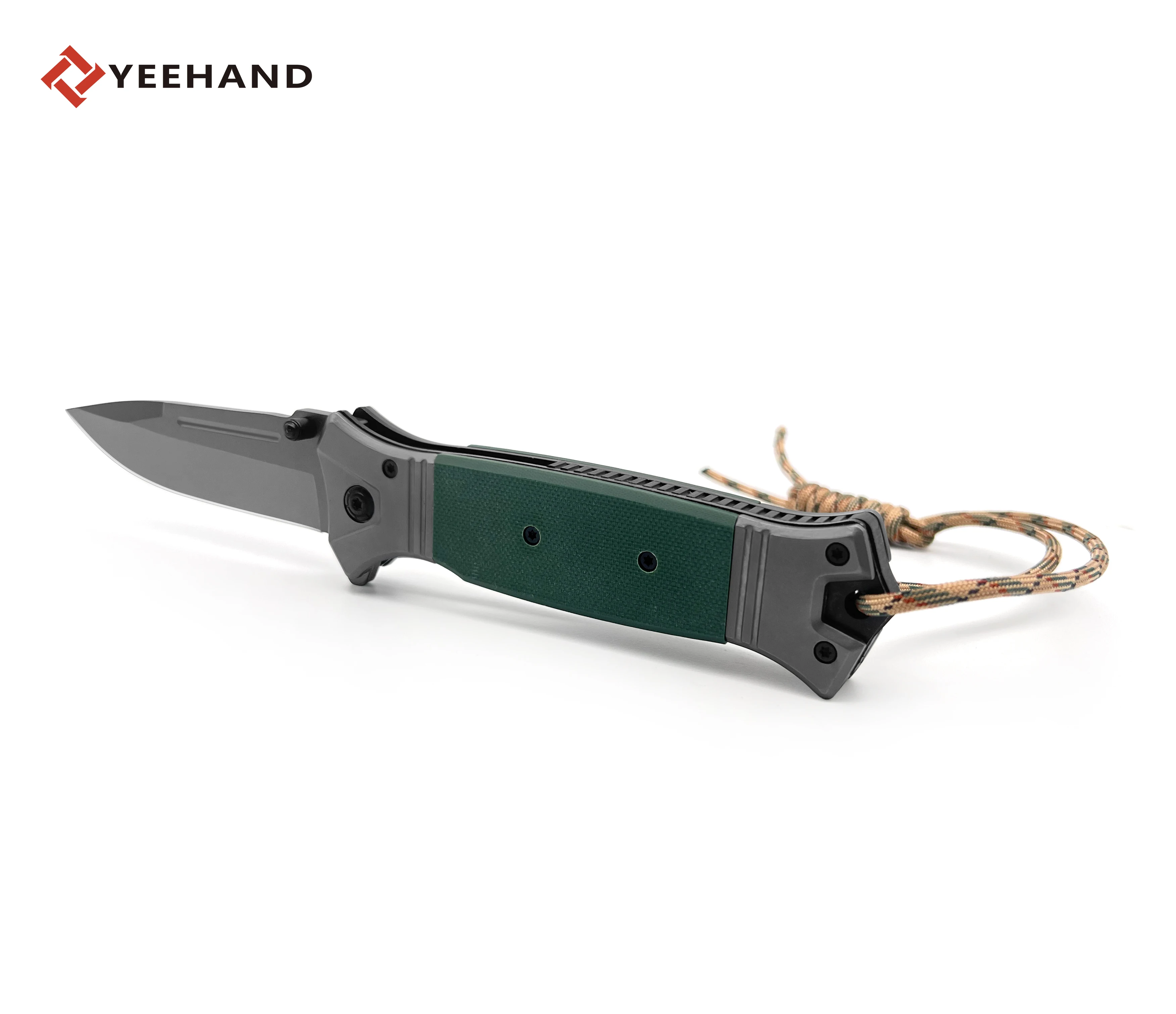 High quality folding pocket knife edc self defense folding pocket knife with g10 handle