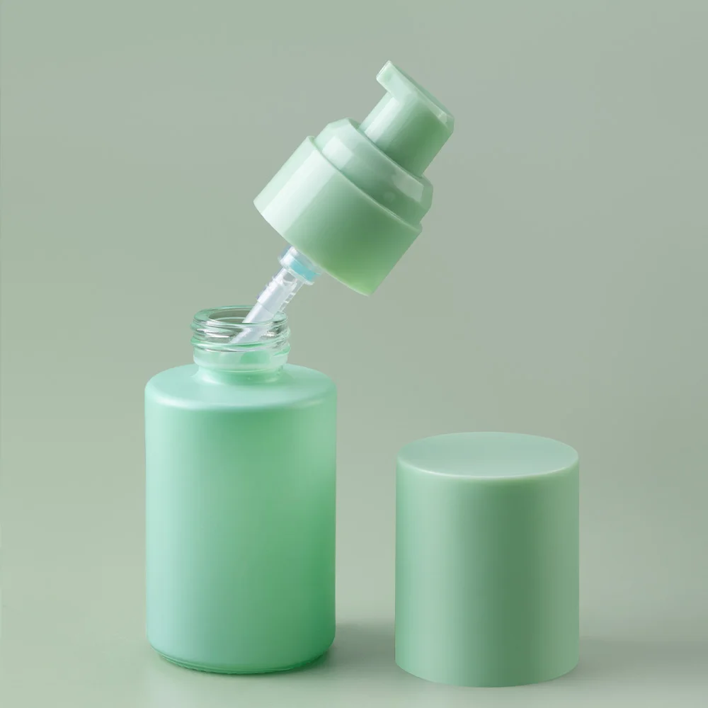 IN STOCK RTS Low MOQ Low Price Cosmetic Skincare Product Packaging Lotion Cream Liquid Foundation 30ml Glass Bottle with AS Cap