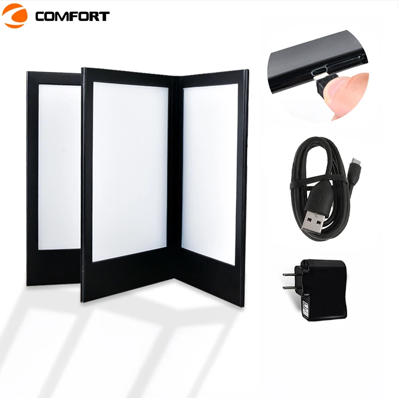 No MOQ KTV Night Club Restaurant Rechargeable Single Double Triple A4 A5 Led Menu book