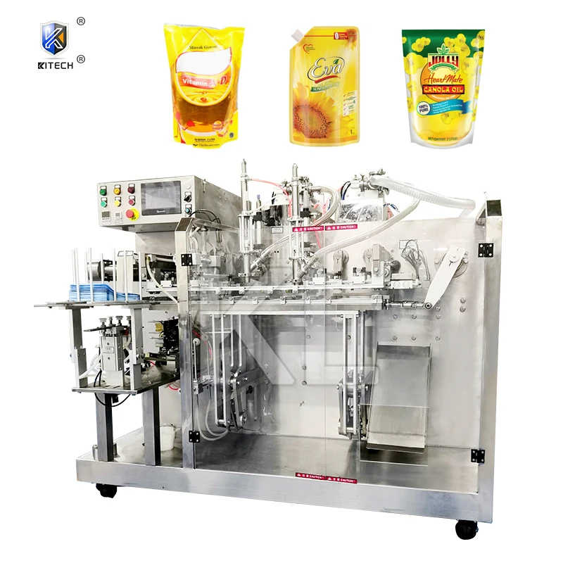 KL Cooking Oil Soups Sauces Stand Up Bag Liquid Feed Packing Machine