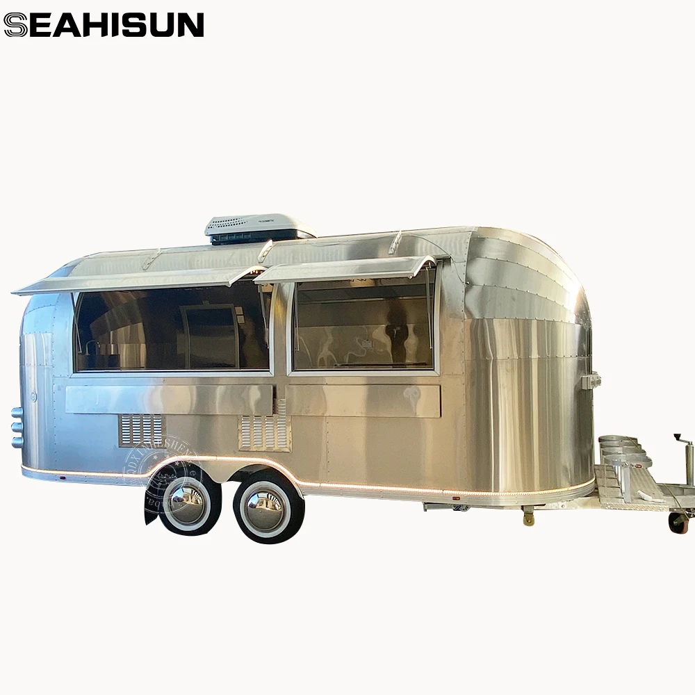 verified Alumina material food trucks for sale coffee mobile food truck hamburger purchase food trailers fully equipped in usa