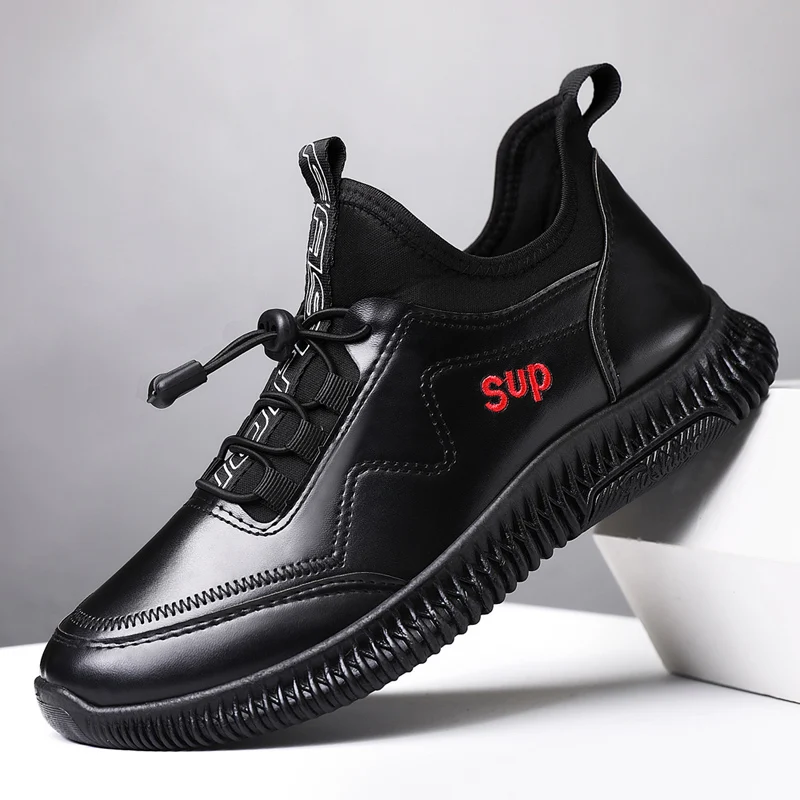 Fashion Men Fashion Pu Leather Boots Casual Shoes