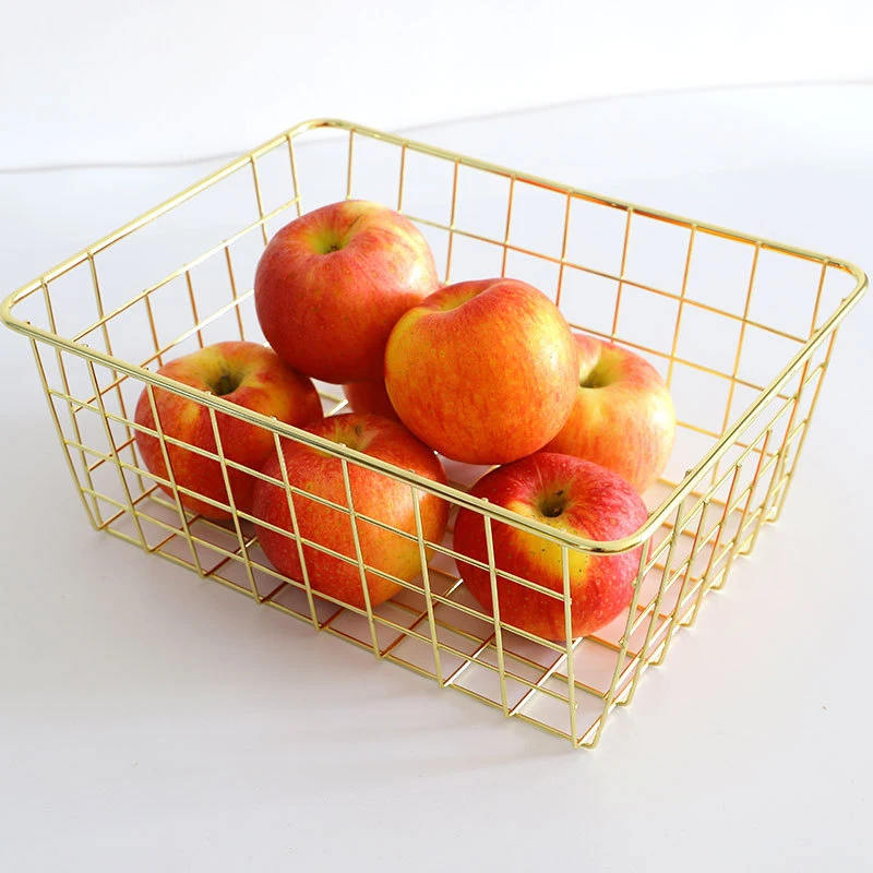 Wire Mesh Storage Basket Freezer Organizer Storage Metal Wire Food Storage Baskets For Kitchen Pantry