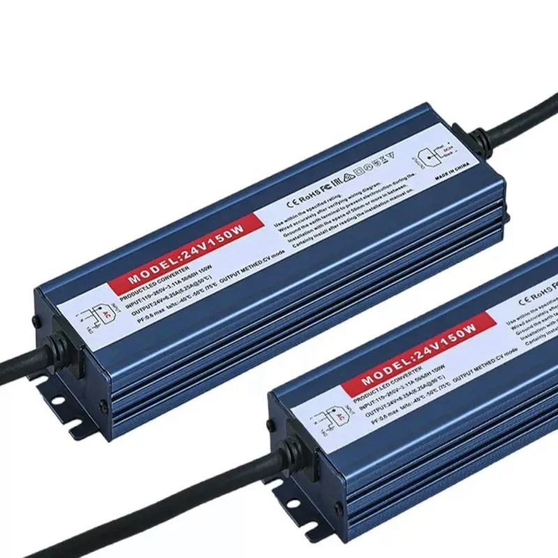 Ip67 Ac/dc Dc12v Dc24v 150w Power Supply Ce Rohs power supply Led Driver For Led Transformer