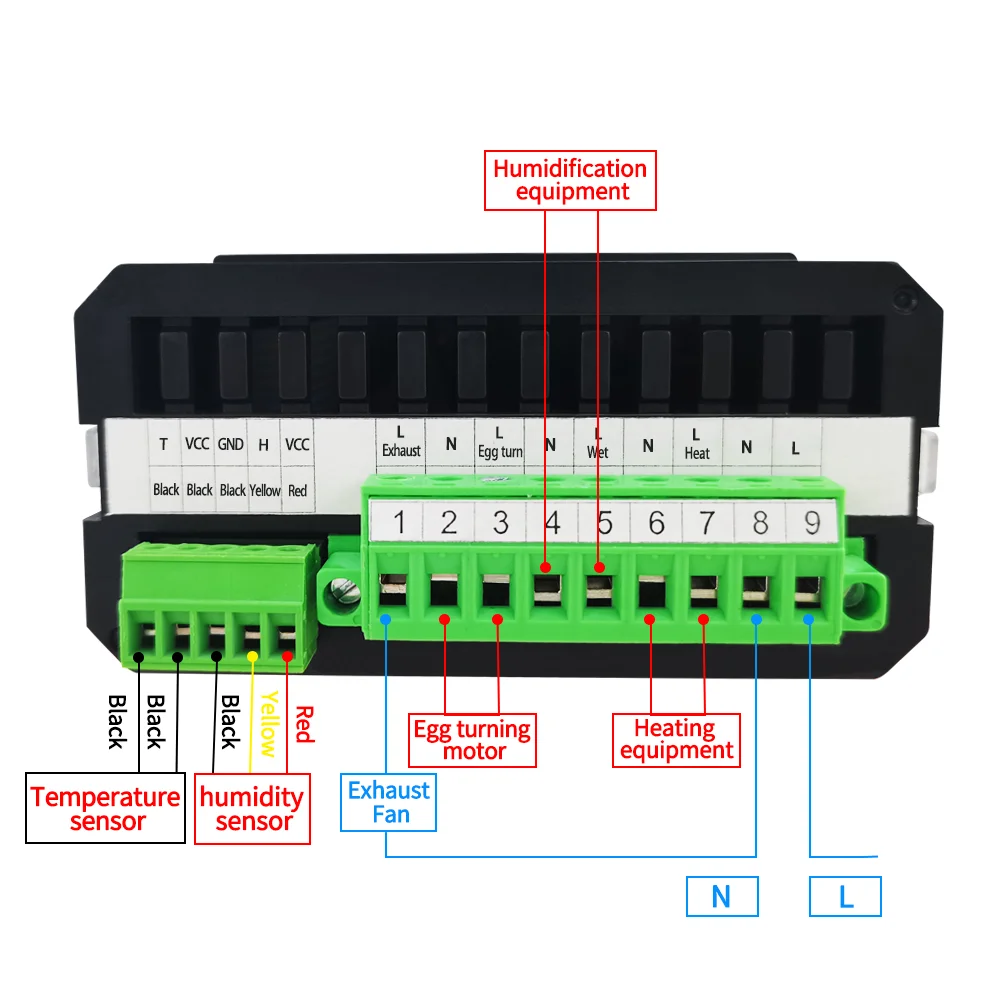 Cheaper Type Incubator Controller Temperature Controller with Sensor Humidity Showed