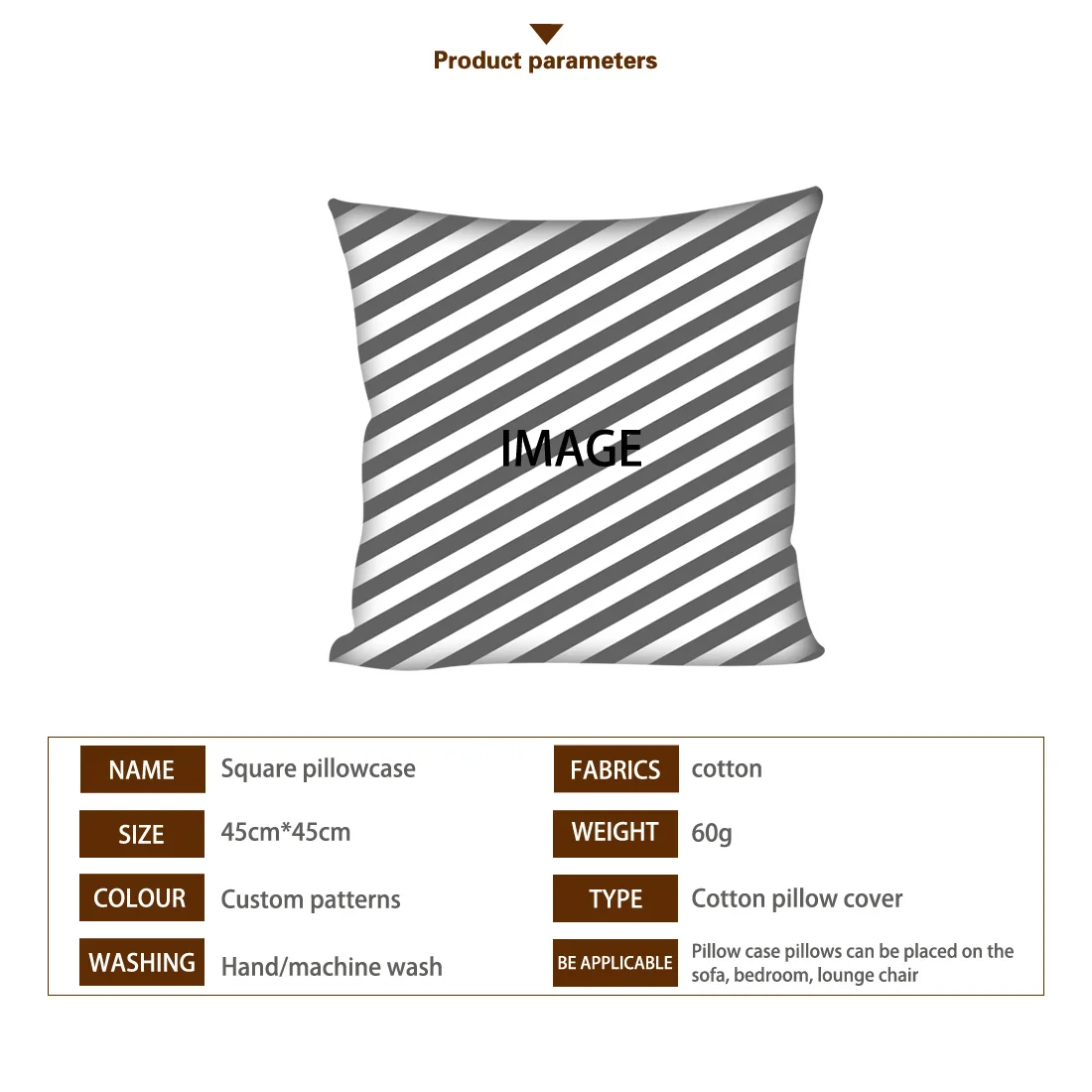 Custom Logo Image Printed Cushion Cover Throw Pillow Home Decorative Square Printing Pillowcase Sofa Cushion Wholesale Price