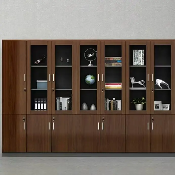 Factory Direct Customizable Steel Office Filing Cabinet Wooden Data Office Cabinet for Apartment Use
