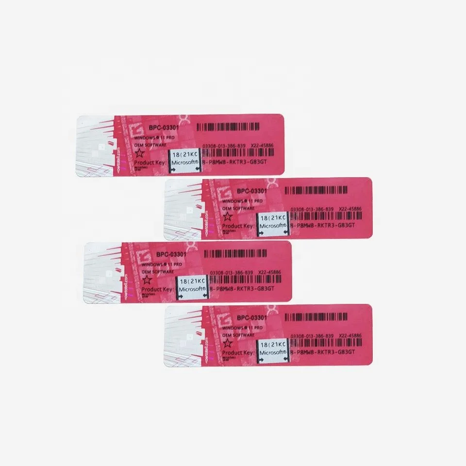 Оптовая продажа, windows 11, профессиональная наклейка COA с гарантией на ключ
