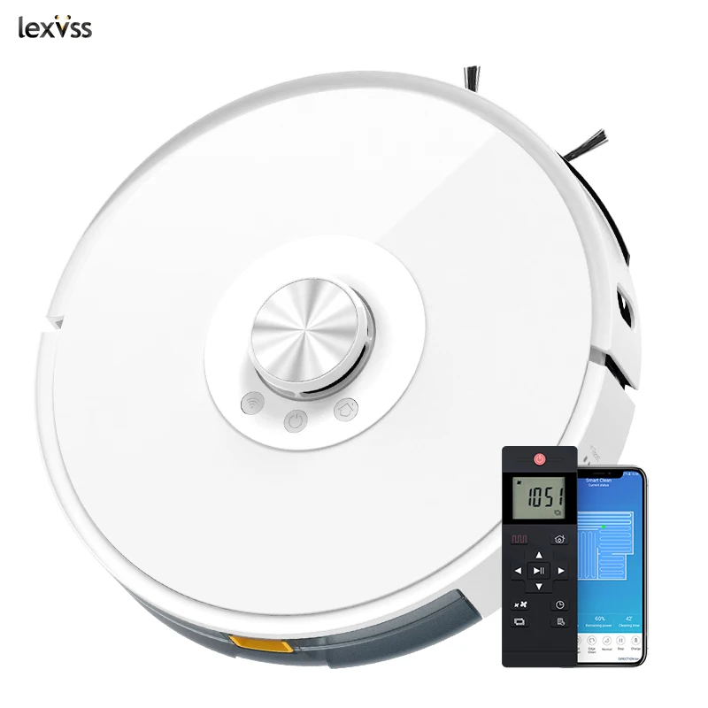 High Suction Smart Robot 4000pa Suction Robotic Vacuum Cleaner Laser Radar 360 Degree Detection Cleaning Robot Vacuum Cleaner