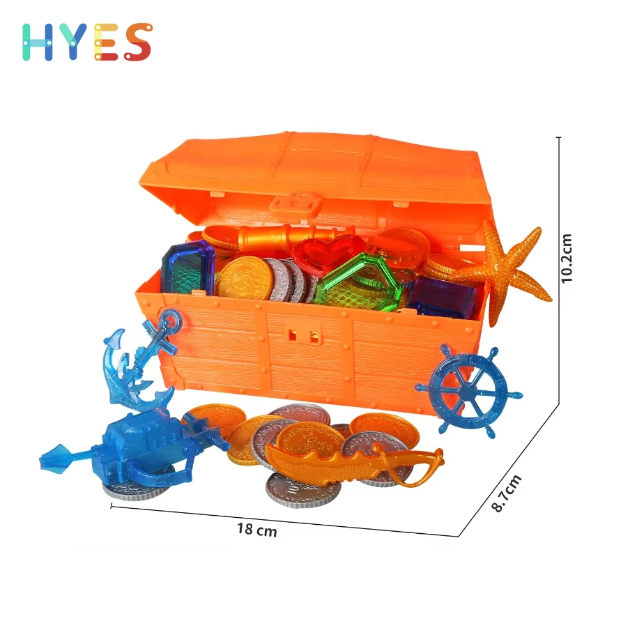 Huiye Diving Gem Pool Toys 15 Big Colorful Treasure Chest Sinking Toys Kids Fun Summer Swimming Gems Pirate Underwater Toy Gifts