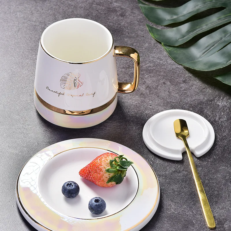 First-class authentic coffee cup and saucer set simple afternoon tea ceramic cups can be customized