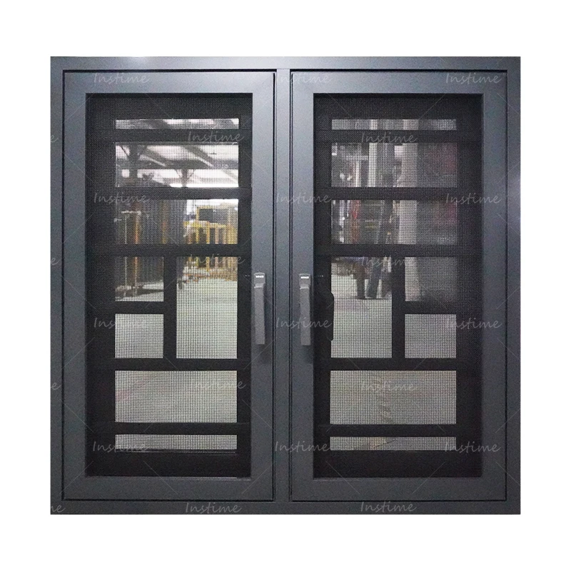 Instime China Wholesale Wrought Iron Window Frames Large Fixed Picture Windows Customized Modern Specification Aluminum Windows