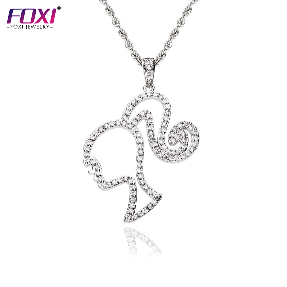 Foxi 2022 культовое Серебряное колье в виде кулон ожерелье ювелирные изделия для девушек браслеты с подвесками и бусами девочек лучшая подруга дружба женщин