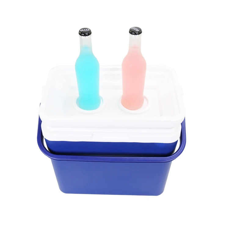 oem plastic hard mini cooler outdoor picnic car ice chest cooler box 12L Frozen Fishing camping wine bottle cooler