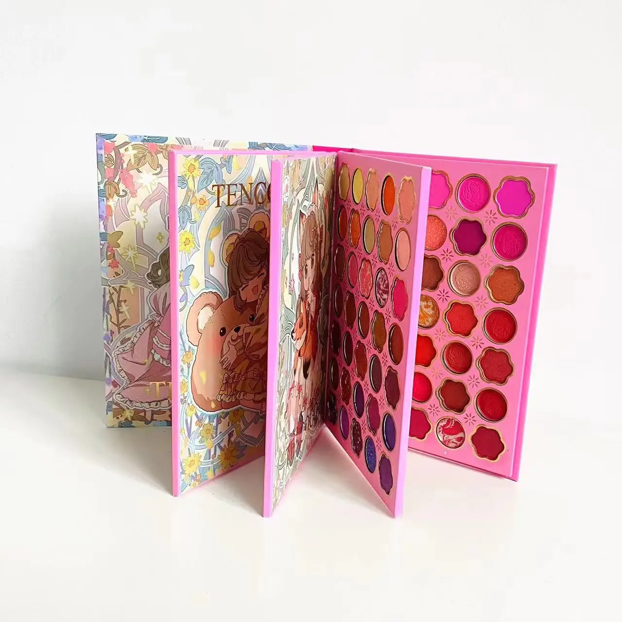 2024 newest arrival popular 117 colors eye shadow powder blusher highlight eyeshadow all in 1 book cosmetics wholesale