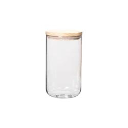 pickle storage jars / wide mouth glass canisters / glass storage containers