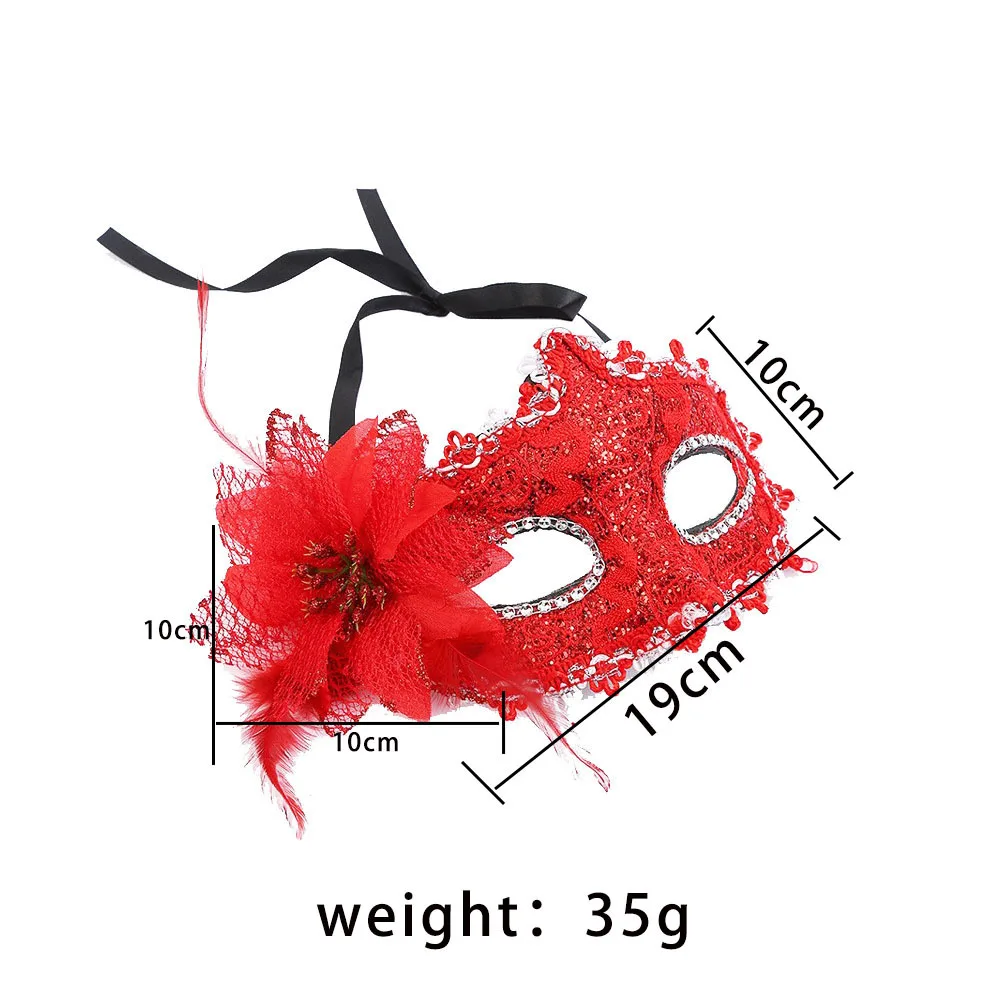 Mardi Gras Masks Masquerade Mask with Feather Unisex Half Masquerades Venetian Masks Christmas Fancy Dress Party Supplies