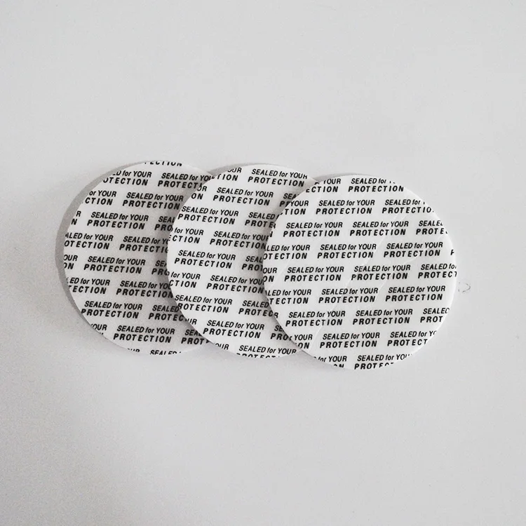 Customized Logo Printed Aluminum foil surface PS foam pressure sensitive seal liner