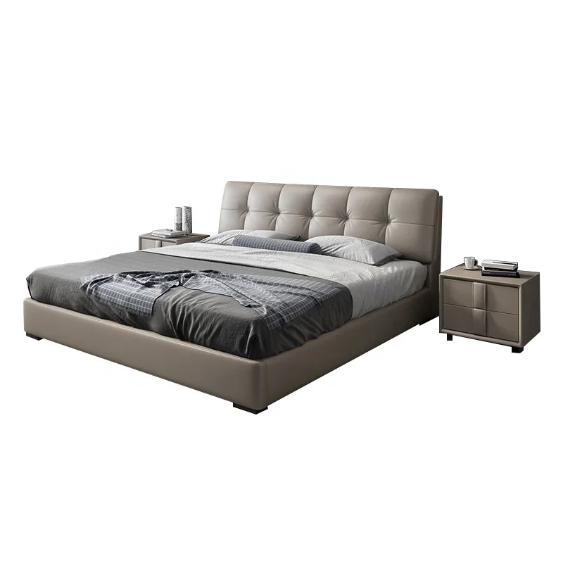 
Custom - made modern bedroom furniture simple fashion design multi - functional storage bed 