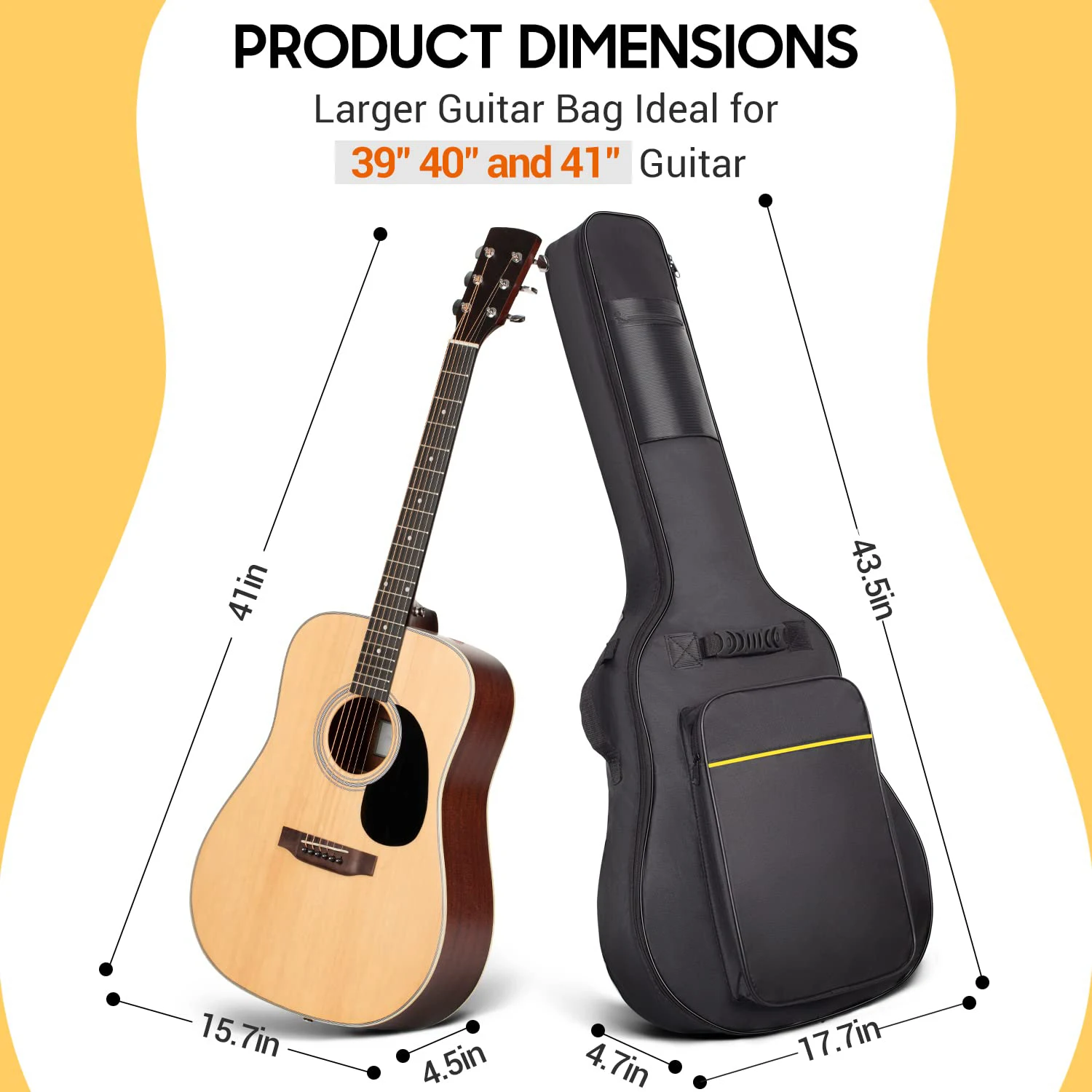 Instruments Guitar Bags & Cases Electronic Organ Musician Dealer Bag Convenient Use