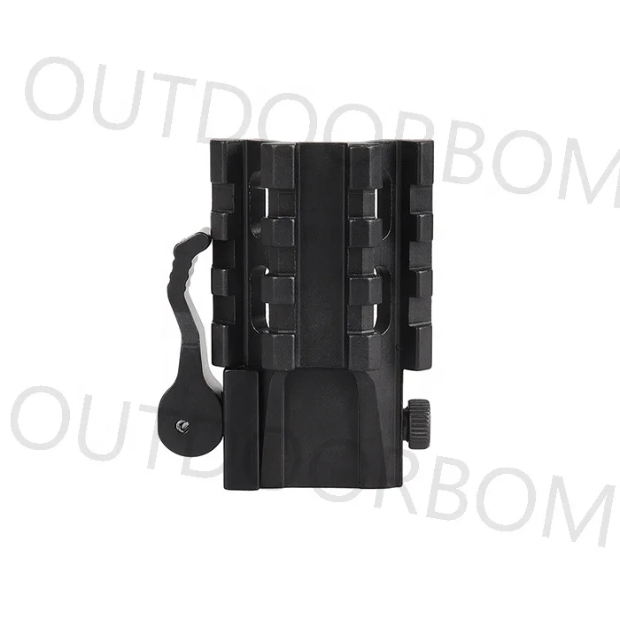 Aluminum Alloy 45 Degrees Offset Quick Disassembly 20mm Flashlight Sight Bracket Base Mount