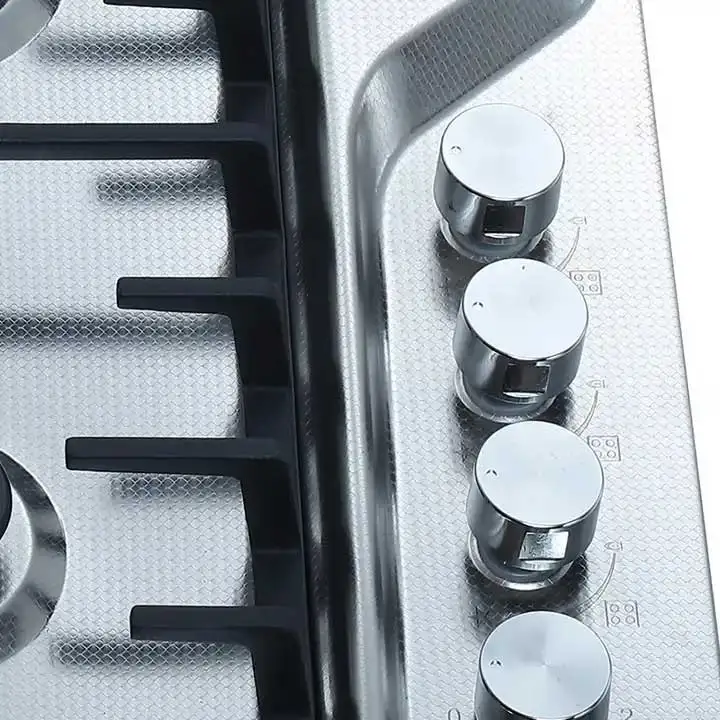 OEM GS-101Tempered Glass Super good blue flame gas cooker stove with 4 brass burner gas hobs