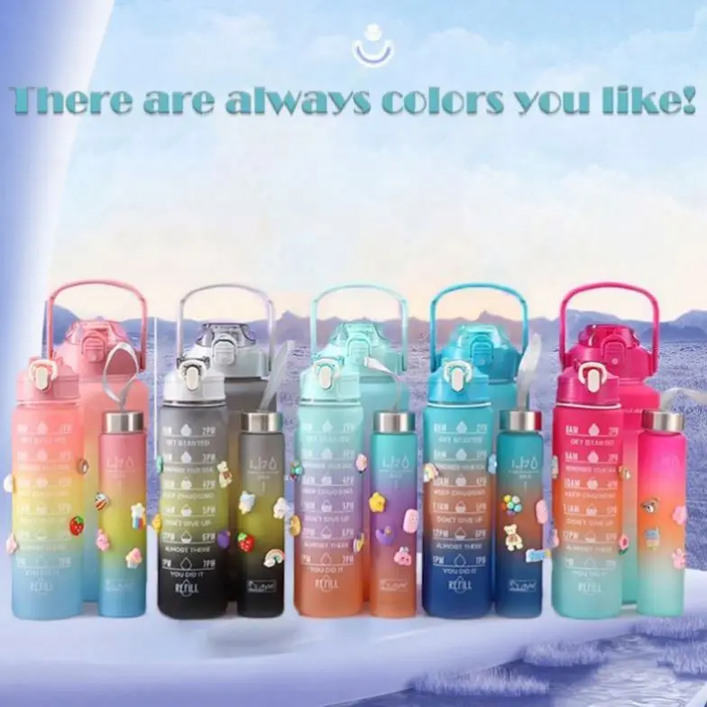 Kettle with Spout Spill Proof Water Jug Half Gallon Tea Cups Set for Drinks Juice Plastic Filter Pitchers & Bottles