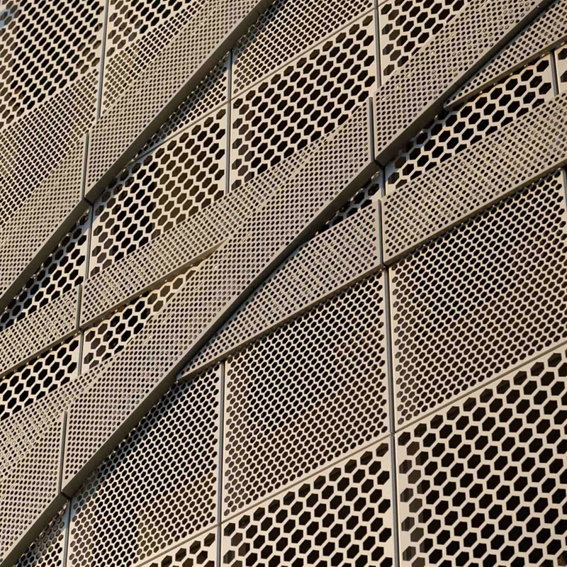 Wall Aluminum Veneer Perforated Facade Panel Perforated Exterior Wall Cladding Panel For Facade