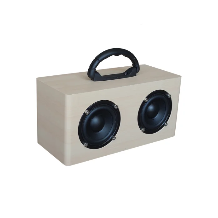 Hi Fi bluetooths wireless wooden speaker