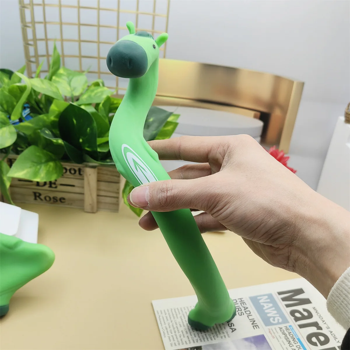 2023 Green Horse Color Box Elastic Stretching Toys TPR Squeeze Toys