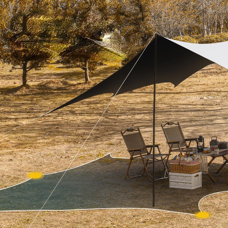 Outdoor Waterproof Sun Shelter Camping Tarp Beach Canopy Picnic Camping Shelter