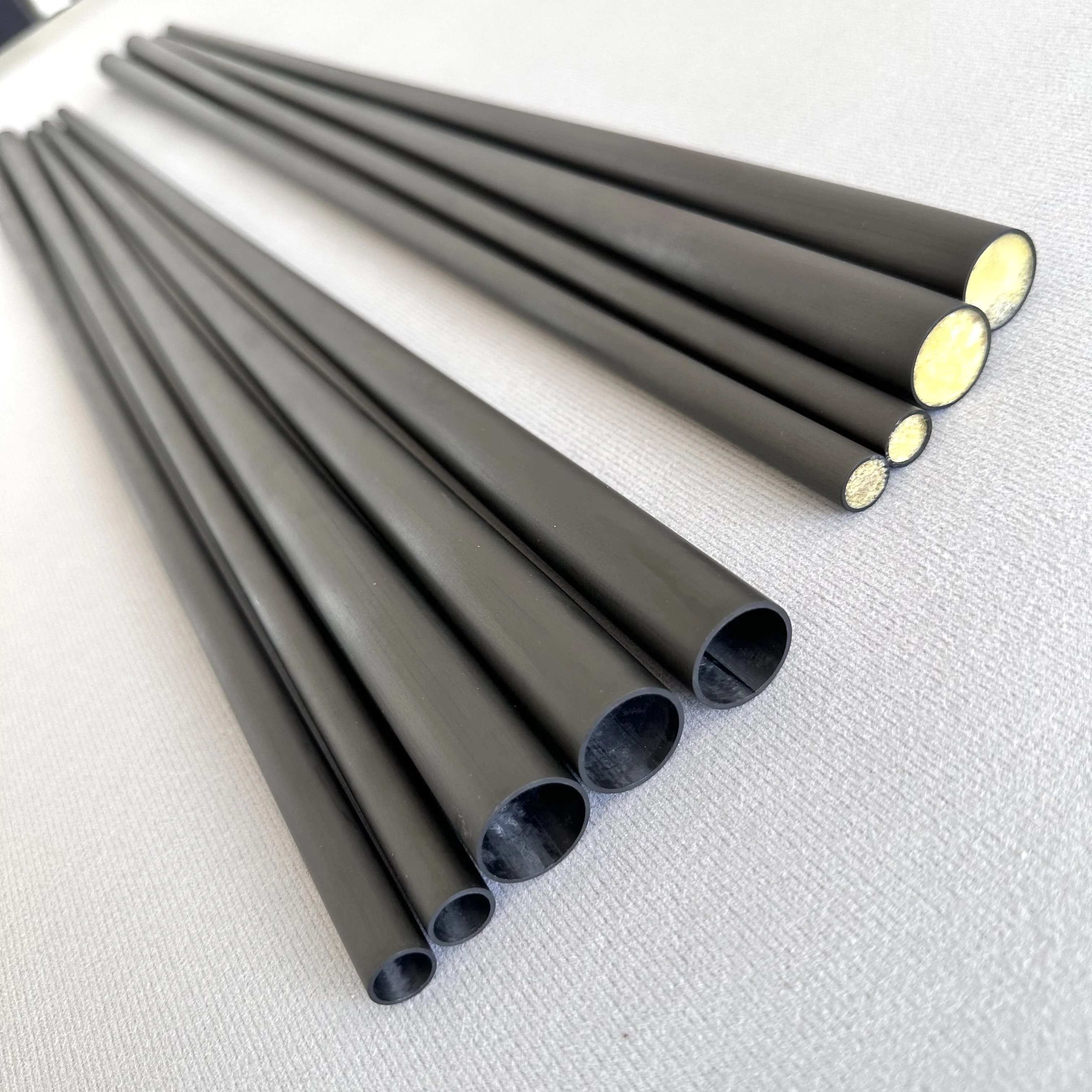Professional billiard cues 3K Carbon fiber tube 13mm15mm conical pool cue shaft