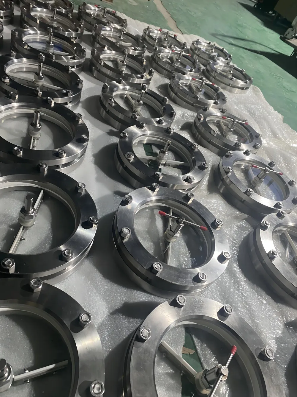 circular container sight glass/stainless steel  rectangle sight glass indicator flange type