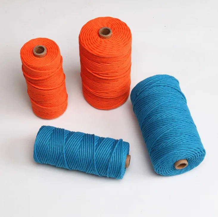3mm x220 Yards Macrame Cord Cotton thread for DIY Crafts, Crafts Weaving Decoration, Plant Hanger