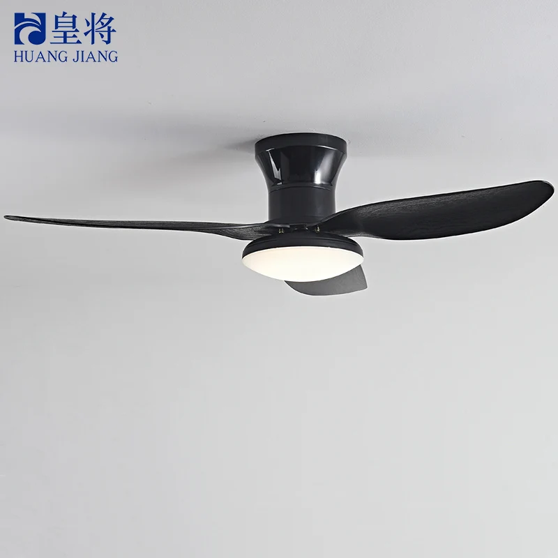 American-Style Vintage Decorative 40 Inch Variable Frequency Motor ABS 3 Blades Remote Control Bldc Ceiling Fan Wtih Light