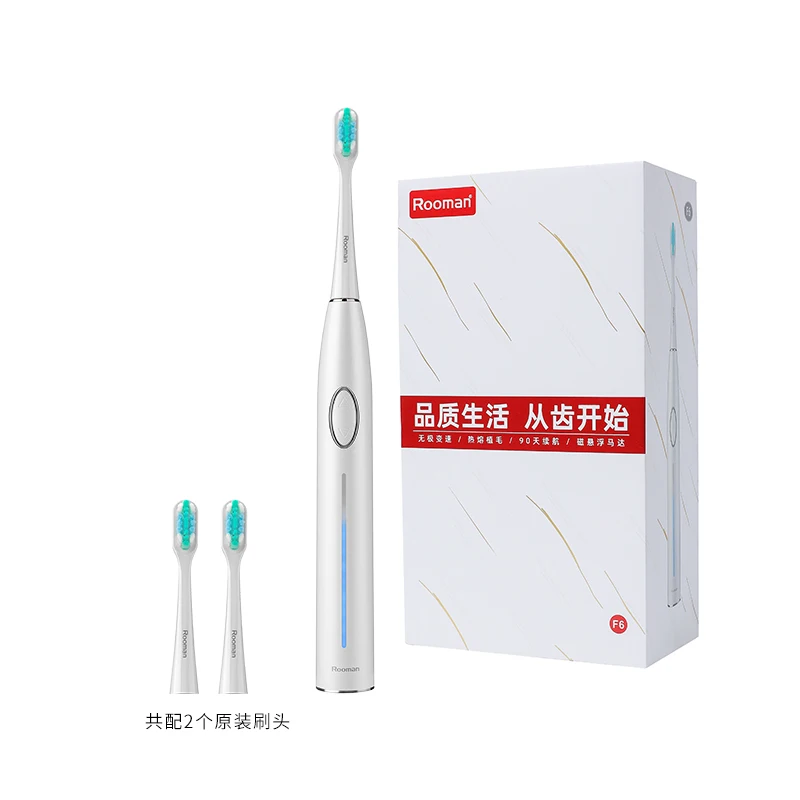 Hot Sale USB Rechargeable Oral Hygiene Replaceable Double Head Travel Luxury Custom Smart Sonic Adult Electric Toothbrush