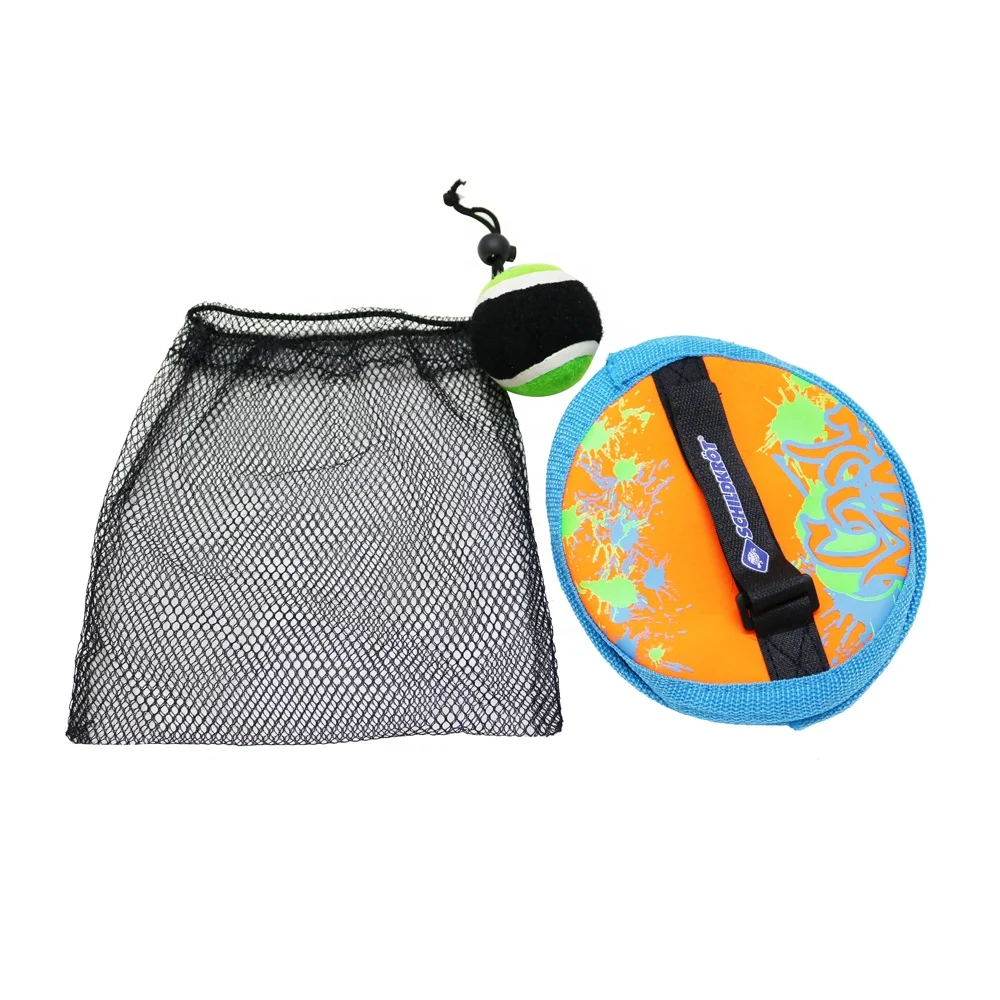 new arrival soft neoprene sticking school playing kids catch ball set game