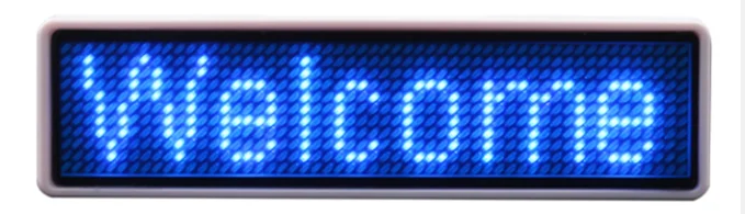 Flashing custom programmable Scrolling led name badge led badge