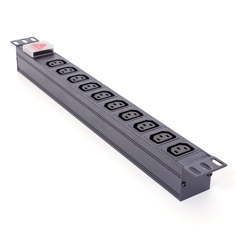 2 Pole Switch IEC 10 Outlets PDU with Locking Socket Available