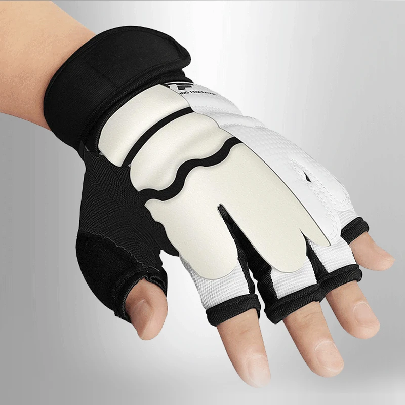 White TKD hand protector gloves taekwondo equipment