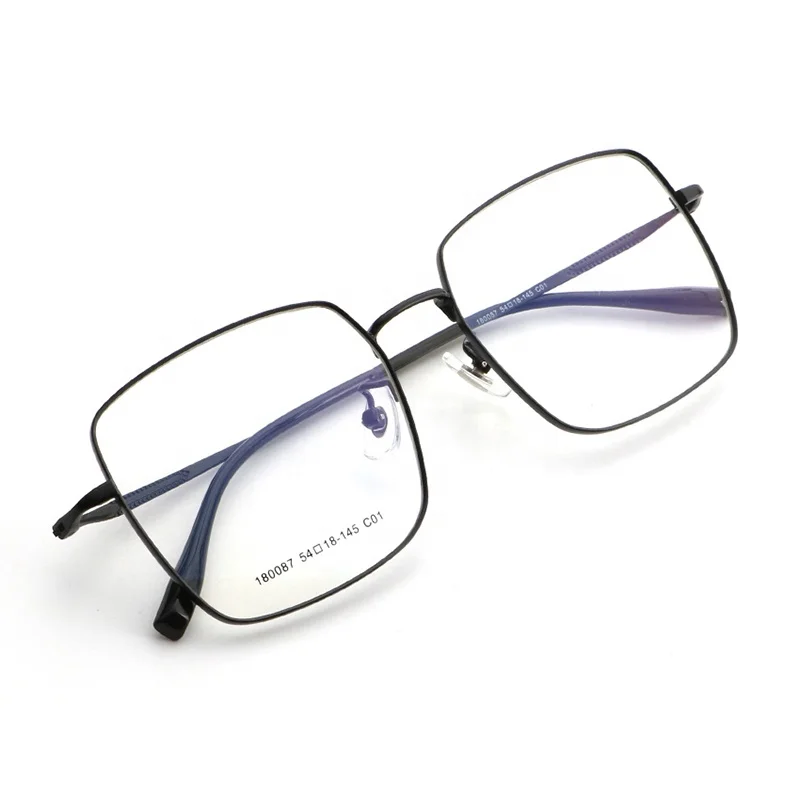 Aochi Cheap Hinge Alloy Optical Glasses for Men Rectangular Frame Unisex for Adults