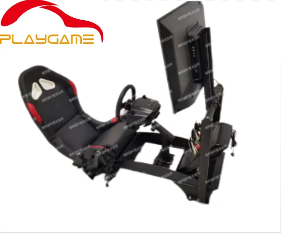 Racing Foldable Simulator Racing Cockpit with Tv Stand Add-on F1 Racing Simulator Seat