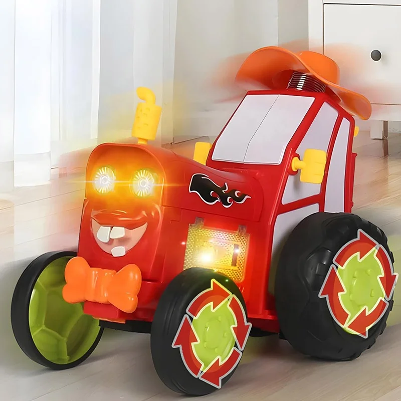 Подарки на день рождения детские игрушки RC Crazy Jumping автомобиль трюк со светодиодной подсветкой Музыка