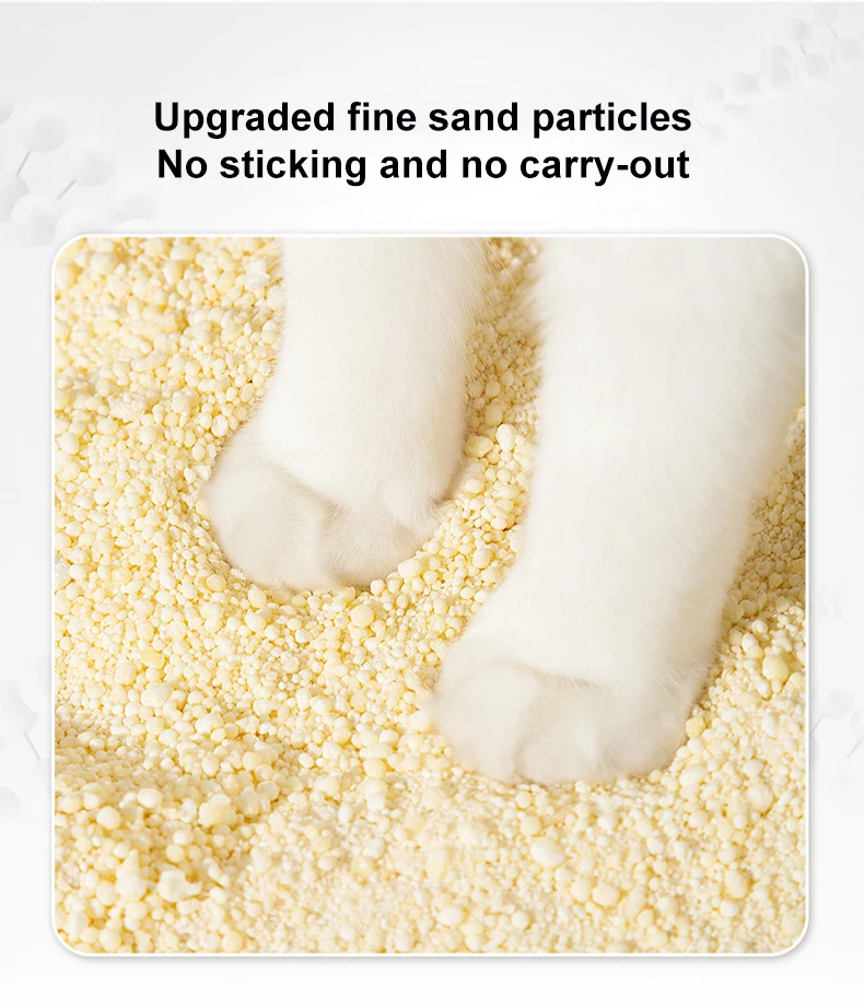 Factory Direct Sale Custom Cassava Tapioca Clumping Cat Litter Sand