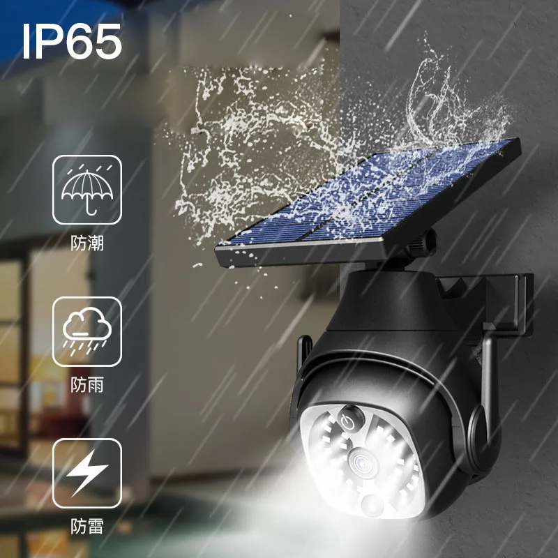 Outdoor Security Dummy Camera light Waterproof Wireless PIR Monitor LED Solar Powered Wall Light Sensor Garden Lights