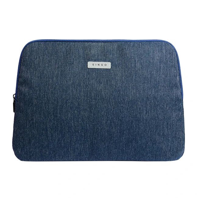 Multi-Size 12/13/15/13.3 inch With Your Logo Custom Unisex Nevy Blue Laptop Sleeve Bag for Ipad